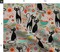 50'S Retro Cats Grey Vintage Feline Black Cat Custom Printed Fabric by Spoonflower Various Fabrics by the Yard or Fat Quarter
